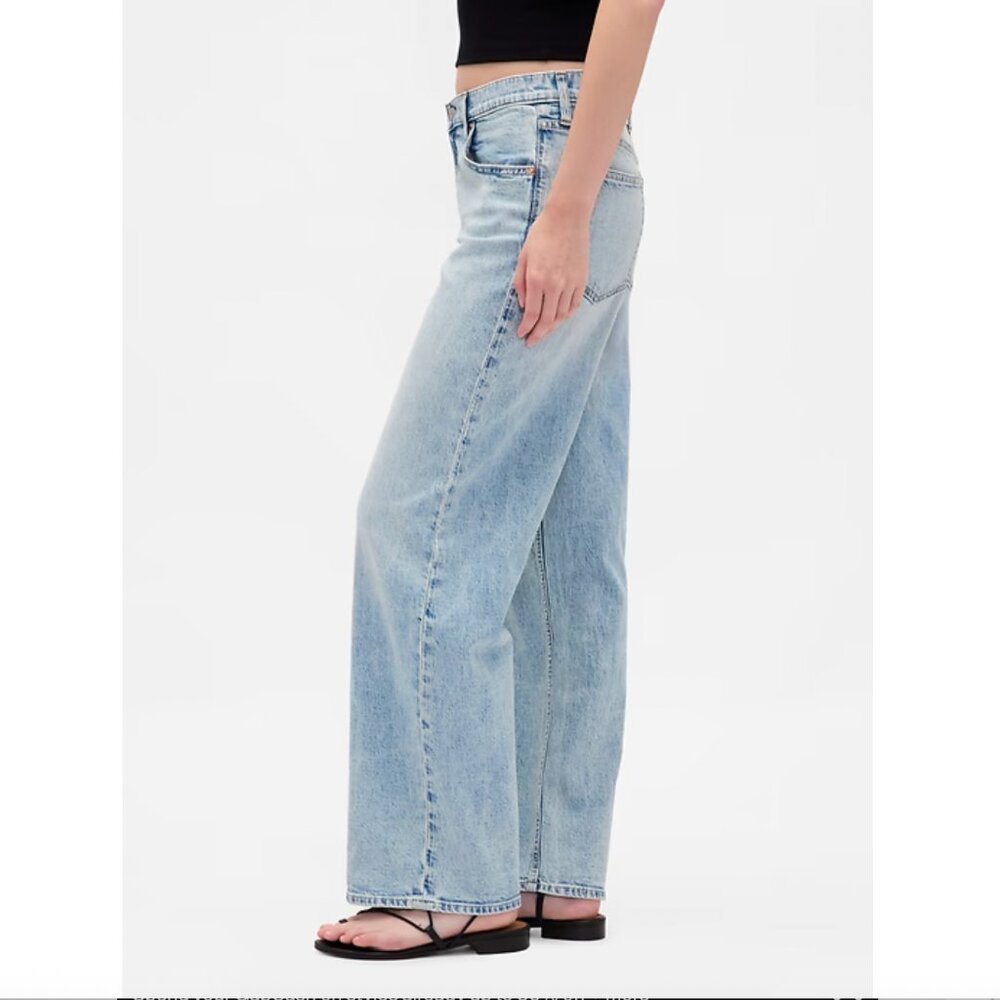 Gap Low Rise '90s Loose Jeans Light Blue Indigo Size 29